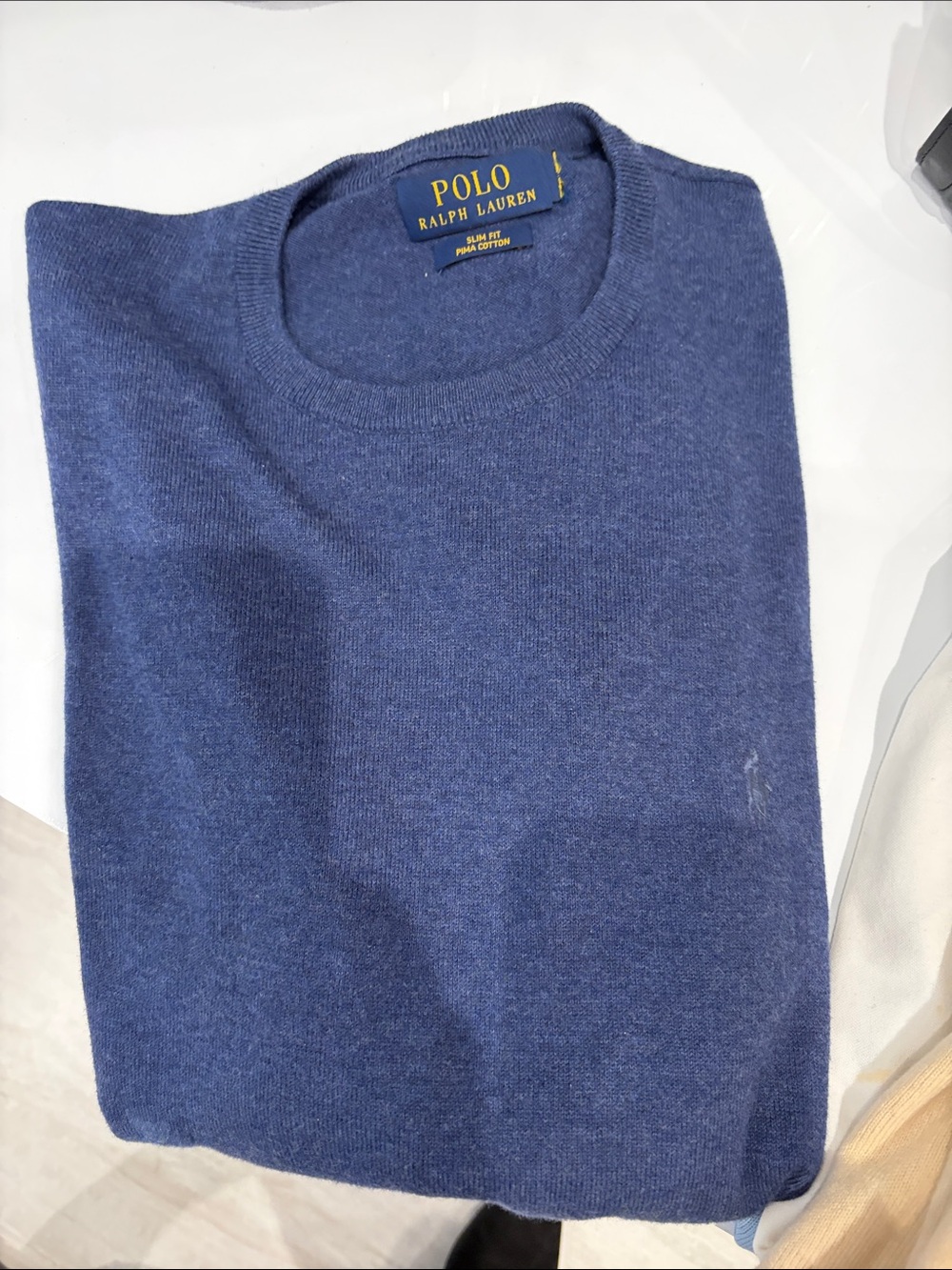 Polo by Ralph Lauren Men's Crewneck Sweater in Blue